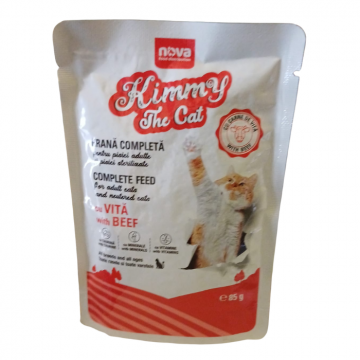 Hrana umeda pentru pisici Kimmy, Vita, 24 x 85g