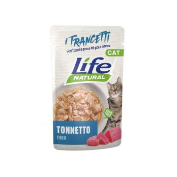 Hrana Umeda Pisici, Life Natural Adult, Ton Bucati, 55 g