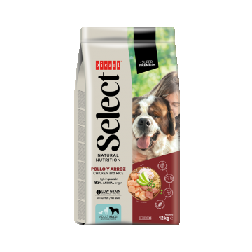 Hrana Uscata Caini Premium, Select Maxi Adult, Pui si Orez, 12 kg