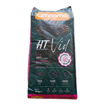 Hrana uscata pentru caini Cennamo HT Vid, Adult Medium Maxi, Somon si hering, 10kg