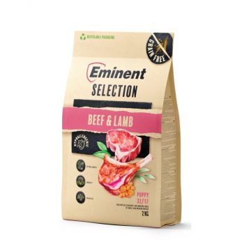 Hrana uscata pentru caini Eminent Selection Puppy, Vita si miel, Grain free, 32 17, 2kg