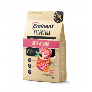 Hrana uscata pentru caini Eminent Selection Puppy, Vita si miel, Grain free, 32 17, 2kg