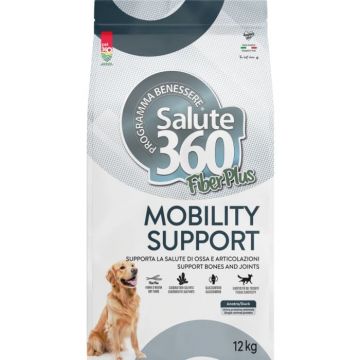 Hrana uscata pentru caini Salute 360 Fiber Plus Mobility Support cu rata 12 kg