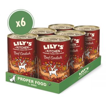 Lily's Kitchen Dog Beef Goulash Tin 6 x 400 g