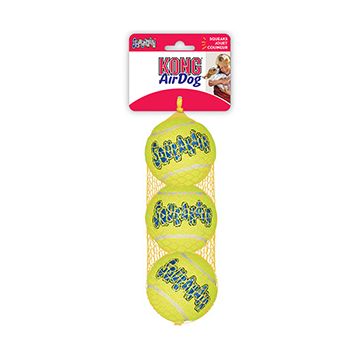 Minge de tenis Kong Airdog squeaker, 3/set in pachet,marimea M