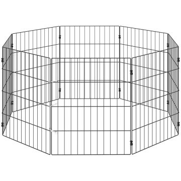 PawHut Țarc pentru Câini și Pui, Spațiu de Joacă | Aosom Romania