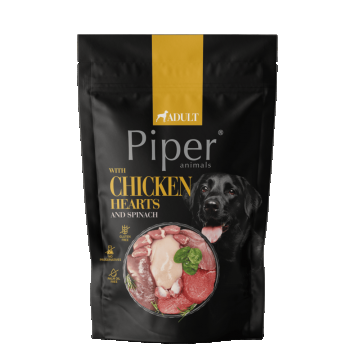 Piper Adult Dog, Inimi de Pui si Spanac, 500 g
