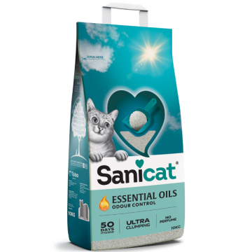 SANICAT ESSENTIAL OILS UNSCENTED WHITE 10KG