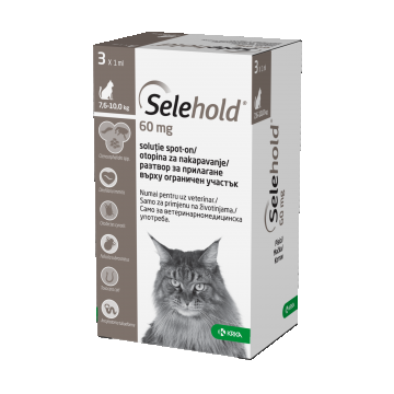 Selehold Spot On pentru Pisica 3 Pipete