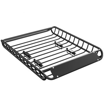 SPORTNOW Suport bagaje pentru acoperiș universal, coș de acoperiș cu protecție contra vântului, până la 150 kg, 116 x 92 x 11,5 cm pentru SUV-uri, camioane, Negru | Aosom Romania