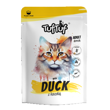 TUF TUF CAT- Hrana umeda cu RATA - plic 300G