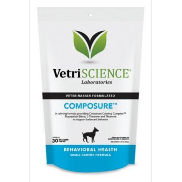 Vetriscience composure calmare in conditii de stres la caini talie mica, 30 tablete