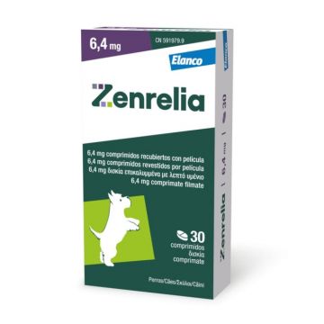 ZENRELIA, Supliment destinat cainilor predispusi la reactii alergice cutanate,  6.4 mg - 30 tablete