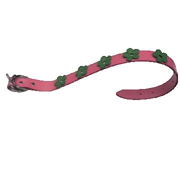 Zgarda pentru caini Streetside Roz cu floricele 10 mm x 29 cm