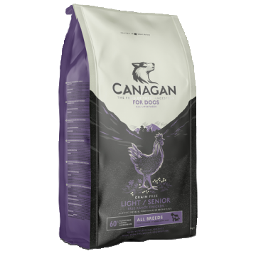 Canagan Dog Grain Free Light Senior, 12 kg la reducere