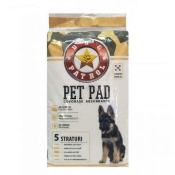Dog Patrol Pet Pad Benzi Adezive, 60x90 cm, 10 buc