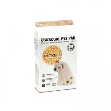 Petkult Pet Pad Charcoal, 60 x 60 cm, 10 buc