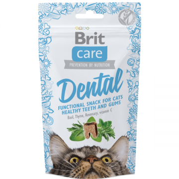 Recompense pentru pisici Brit Care Snack Dental 50g