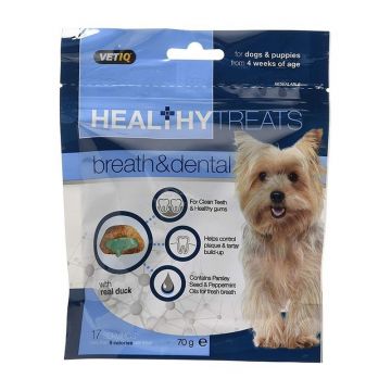 Vetiq Snack Dog Breath & Dental, 70 g