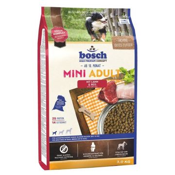 Bosch Adult Mini Lamb & Rice, 3 kg la reducere