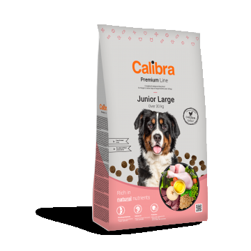 Calibra Dog Premium Line Junior Large, 12 kg la reducere
