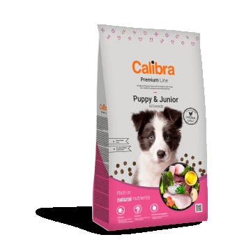 Calibra Dog Premium Line Puppy & Junior, 12 kg la reducere