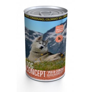 DOG CONCEPT Curcan/ Pui, 415 g ieftina