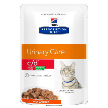 Hill's Prescription Diet Feline C/D Stress Reduced Calorie Chicken, 85 g