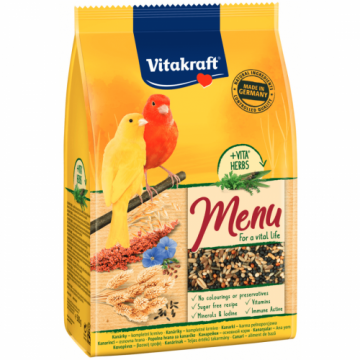 Hrana pentru canari, Vitakraft Premium Menu, 500 g ieftina