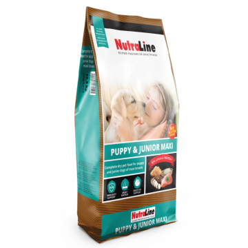Hrana uscata caini, Nutraline Puppy & Junior Maxi, 12.5 kg
