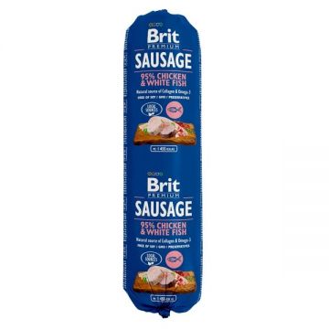 Salam Brit, Pui si Peste Alb, 800 g