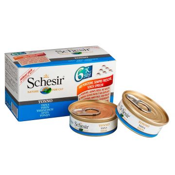 Schesir Cat, Ton, conserva 6 x 50 g