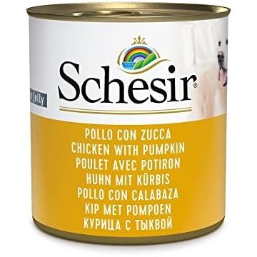 Schesir Dog Chicken with Pumpkin, conserva, 285 g