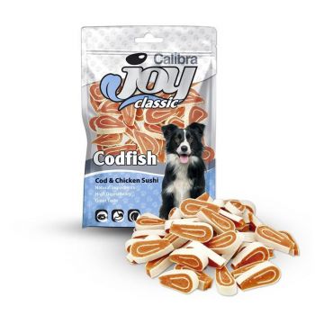 Calibra Joy Dog Classic Cod & Chicken Sushi, 80 g de firma originala