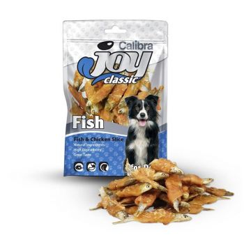 Calibra Joy Dog Classic Fish & Chicken Slice, 80 g de firma originala