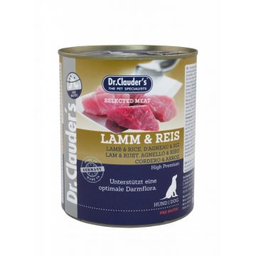 Dr. Clauder's Dog Selected Meat Miel & Orez, 800 g ieftina