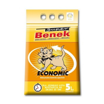 Benek Super Economic nisip pentru litiera 5 L