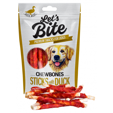 Brit Let's Bite Chewbones Sticks With Duck, 80 g de firma originala