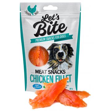 Brit Let's Bite Meat Snacks Chicken Fillet, 80 g de firma originala