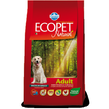 Ecopet Natural Dog Adult, 2.5 kg