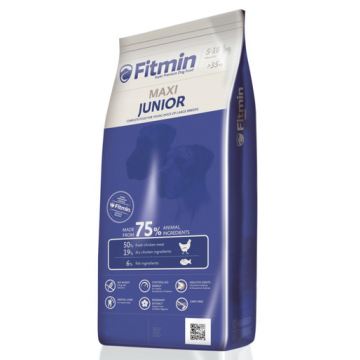 FITMIN Maxi Junior Hrana uscata caini junior de talie mare, cu pui 3 kg