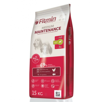 FITMIN Medium Maintenance Hrana uscata caini adulti de talie medie, cu pui 15 kg