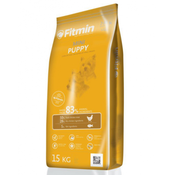 FITMIN Mini Puppy Hrana uscata caini junior sau femele gestante, cu carne de pasare 15 kg