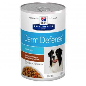 Hill's Prescription Diet Canine Derm Defense Chicken and Vegetable Stew, 354 g