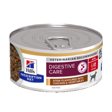 Hill's Prescription Diet Canine I/D Stress Mini Chicken and Vegetable Stew, 156 g de firma originala