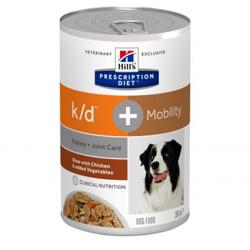 Hill's Prescription Diet Canine K/D plus Mobility Chicken and Vegetable Stew, 354 g