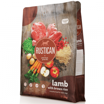 Hrana uscata pentru caini adulti Rustican Miel/Orez brun 12kg