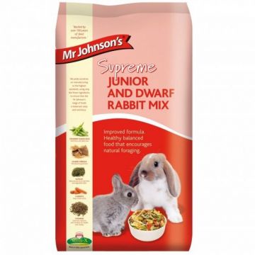 Mix pentru iepurii tineri/ pitici, Mr. Johnson`s Supreme Junior Dwarf/ Rabbit, 900 g de firma originala