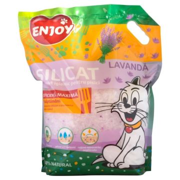 Nisip Enjoy Silicat Lavanda, 7.6 L ieftin