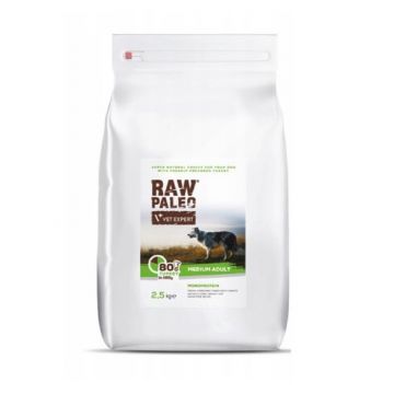 Raw Paleo, Adult, Rase Medii, Curcan, 2.5 Kg la reducere